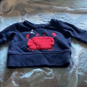 Navy blue crab sweater